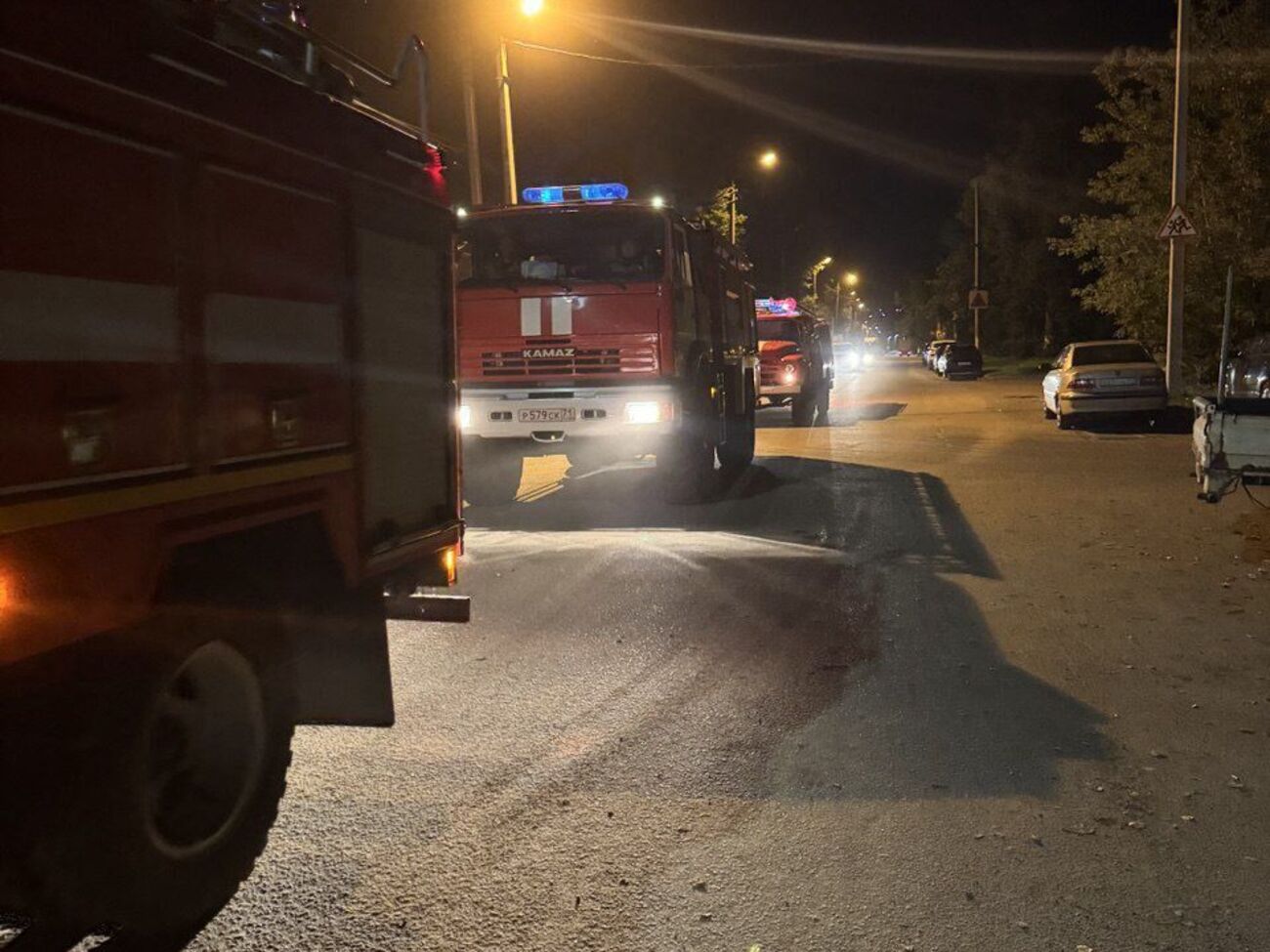 На место взрывов направили пожарные машины