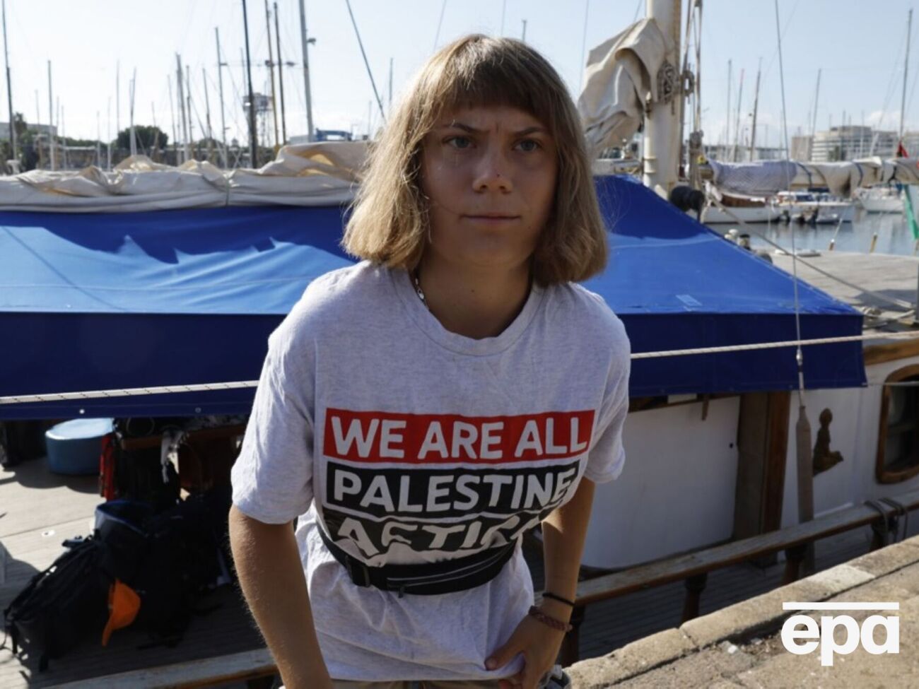 Помимо Тунберг к миссии Sumud Flotilla присоединились актер Лиам Каннингем, активисты, политики и журналисты