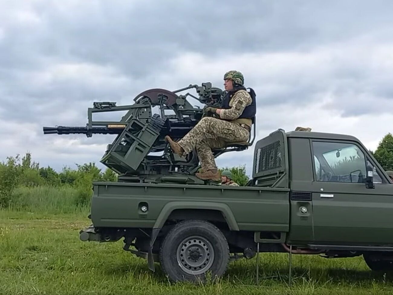Атаку с воздуха отражали в том числе мобильные огневые группы
