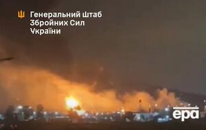 На території об'єкта виникла сильна пожежа, додали військові