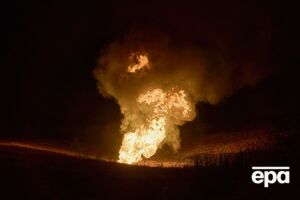 Президент уточнив, що росіяни вдарили по газовій станції в селі Новосільське