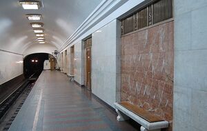 Мужчина спустился в метро на велосипеде