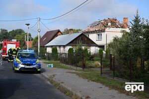 Унаслідок падіння уламків дрона в Польщі пошкоджено приватний будинок