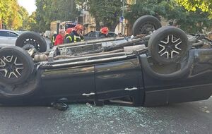 Авария произошла днем 13 сентября на перекрестке улиц Еврейской и Караванского