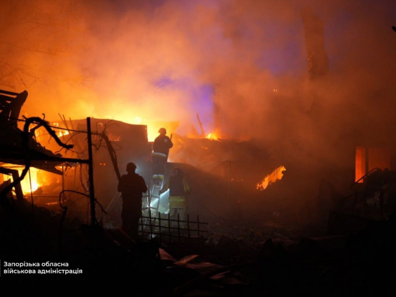 Запорожье попало под удары из РСЗО