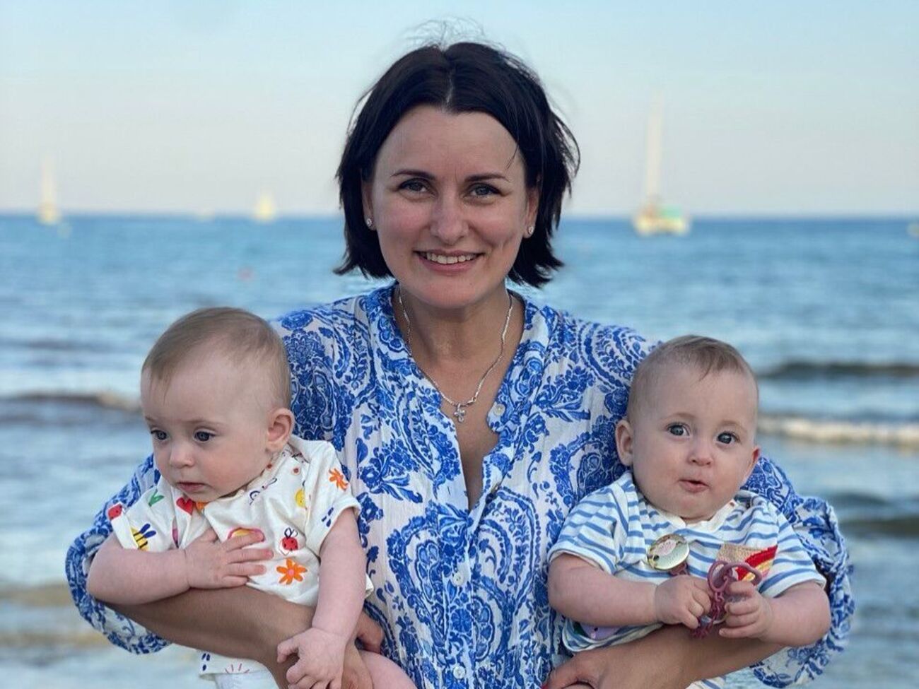 Глинская родила двойню