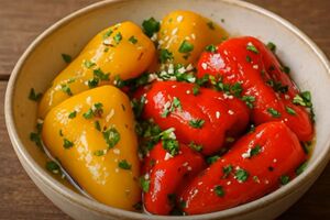Для маринада понадобятся соль, сахар, уксус и растительное масло