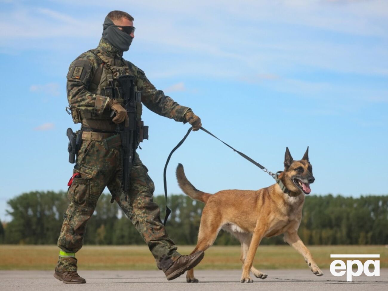 Німецькі військові зупинили "грибника", коли він їхав у лісі