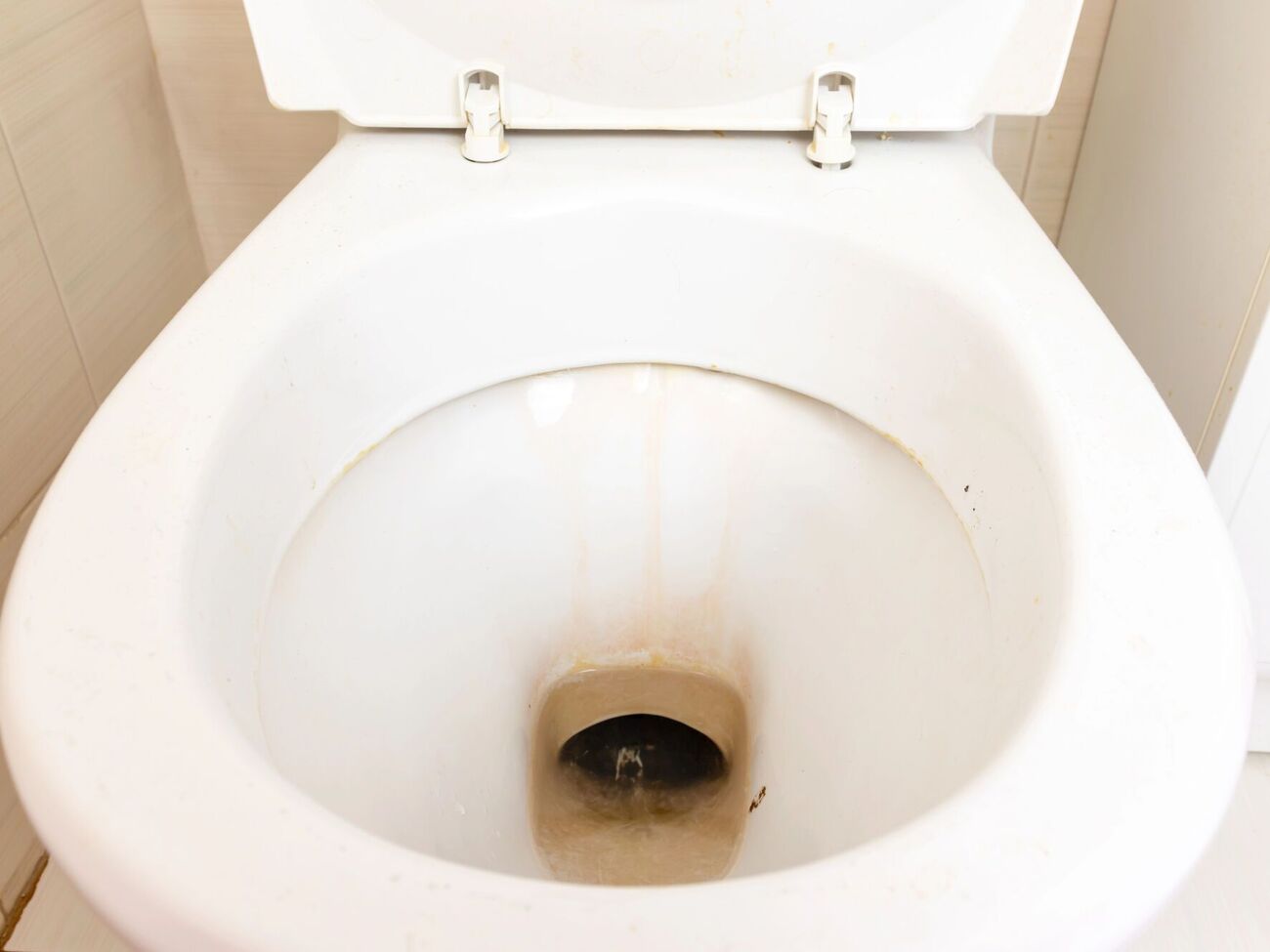 Не треба проводити оброблення унітаза голіруч