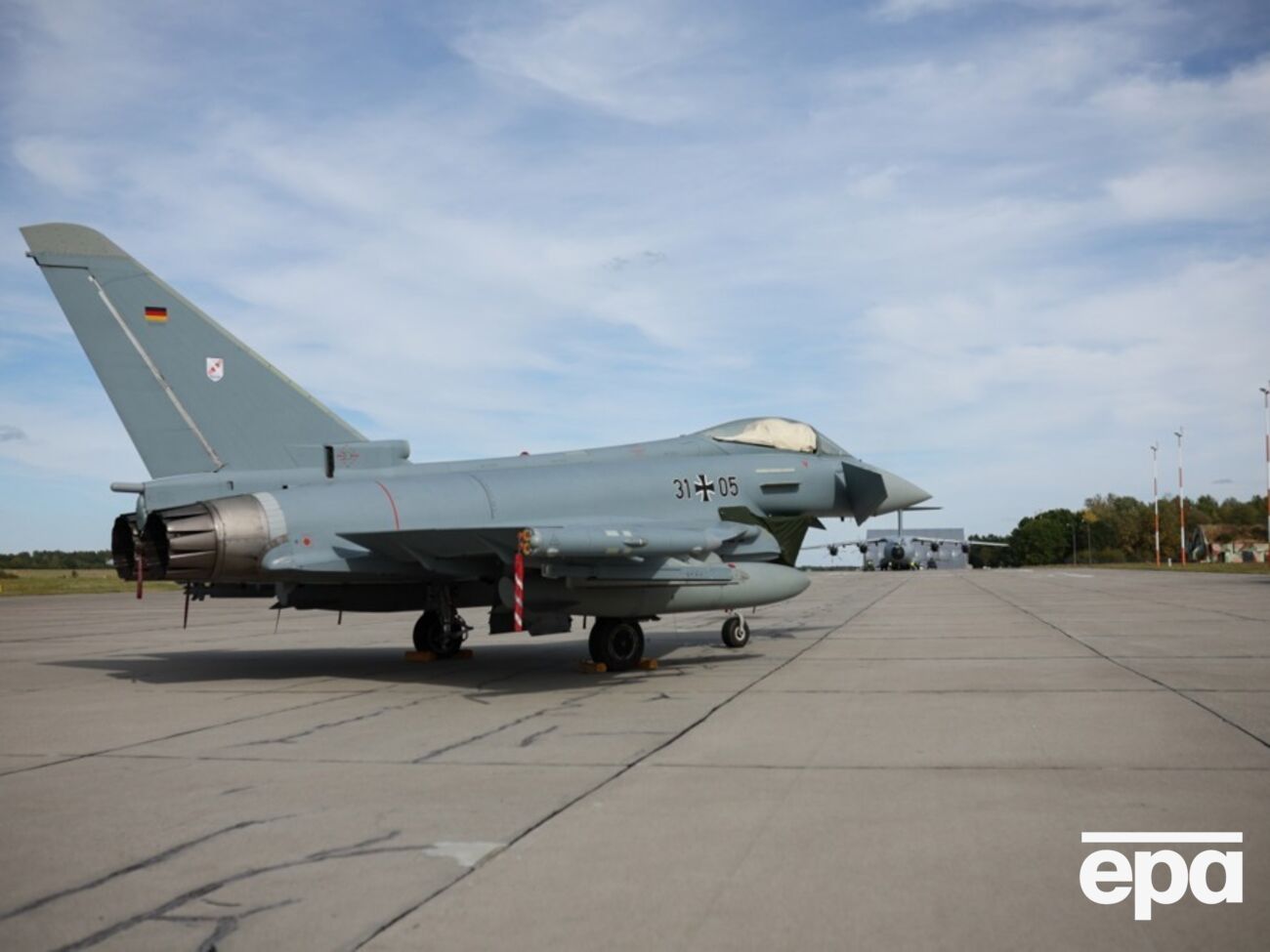 На перехват российского самолета вылетали два Eurofighter Typhoon