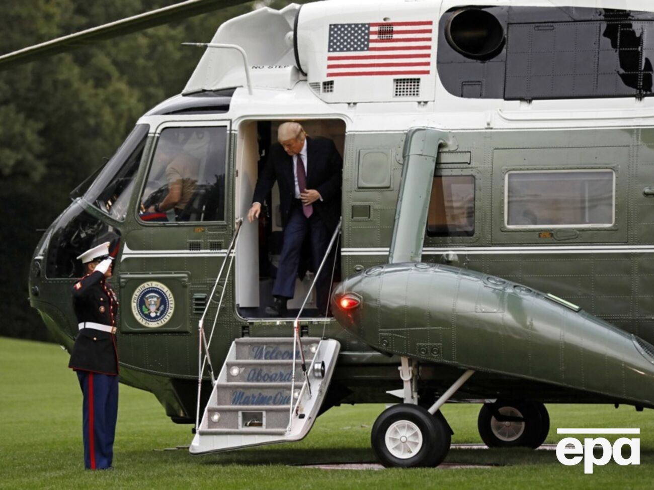 Інцидент стався, коли Трамп летів із Білого дому