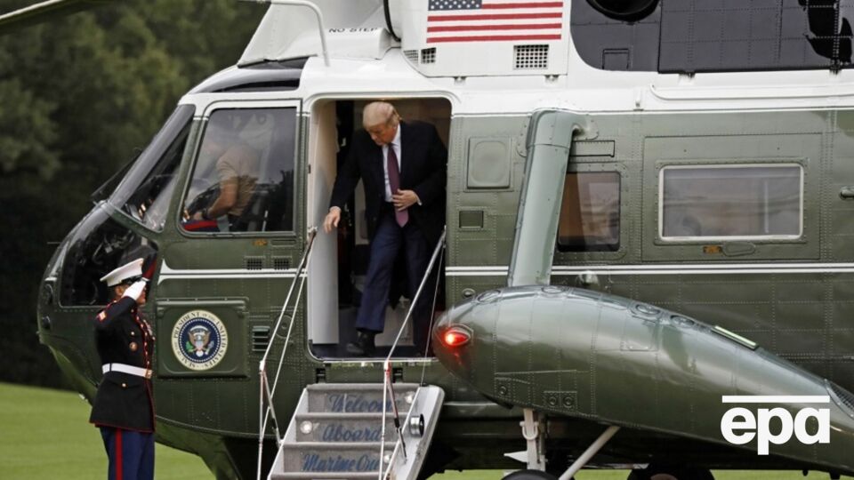 Інцидент стався, коли Трамп летів із Білого дому