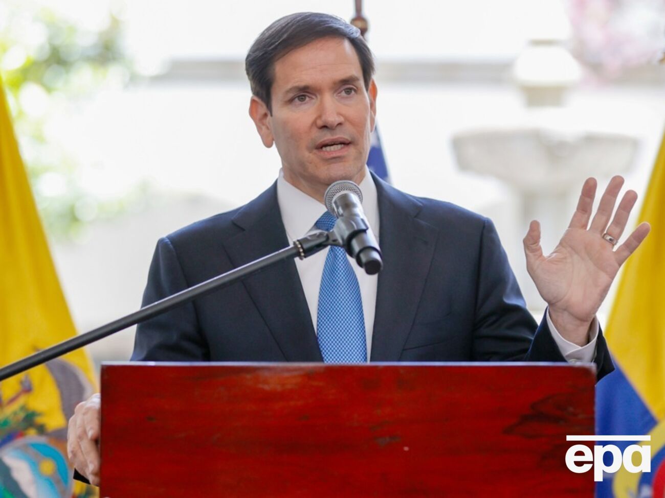 Рубіо вважає, що запровадження санкцій проти РФ зашкодить мирному процесу, але не відкидає їх