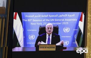 Аббас не раз выступал в Генассамблее ООН со значком, которым недоволен Израиль