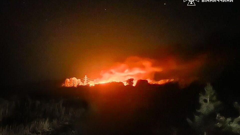 На месте прилета был пожар