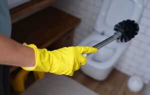 После уборки нужно очистить щетку