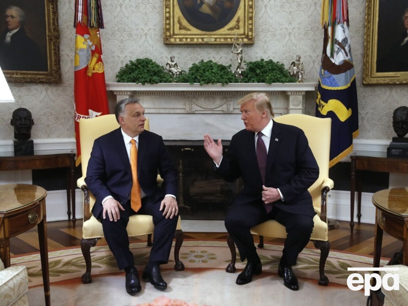 Журналист спросил о подробностях последнего телефонного разговора Орбана с Трампом