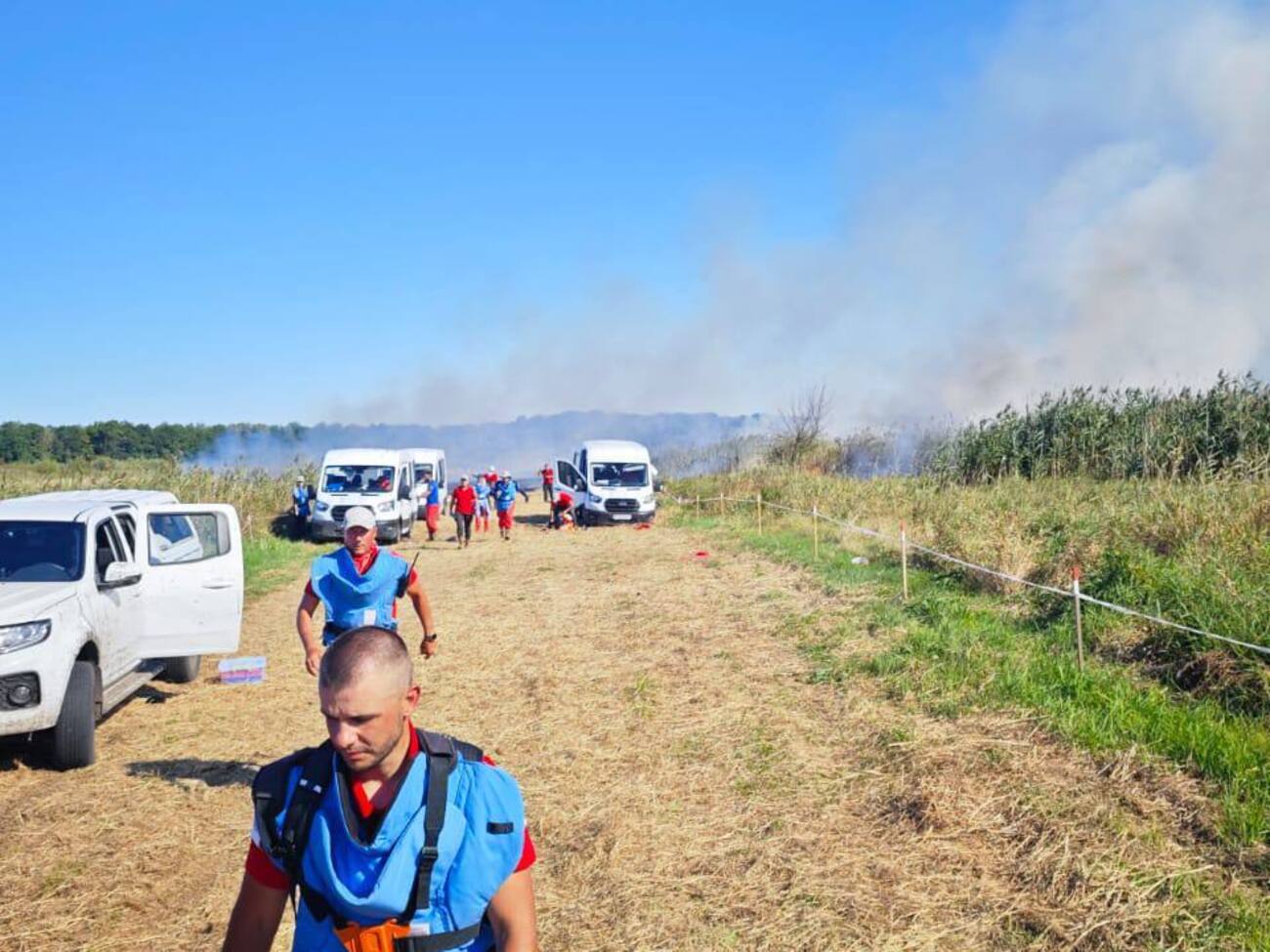 Ракетный удар был нанесен в районе блокпоста на въезде в населенный пункт Новоселовка