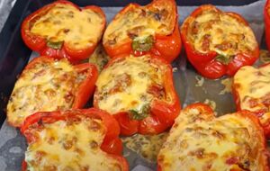 Запікайте перець за 180 °С 35 хвилин