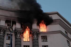 Пожар возник из-за топлива из ракеты, пишет СМИ