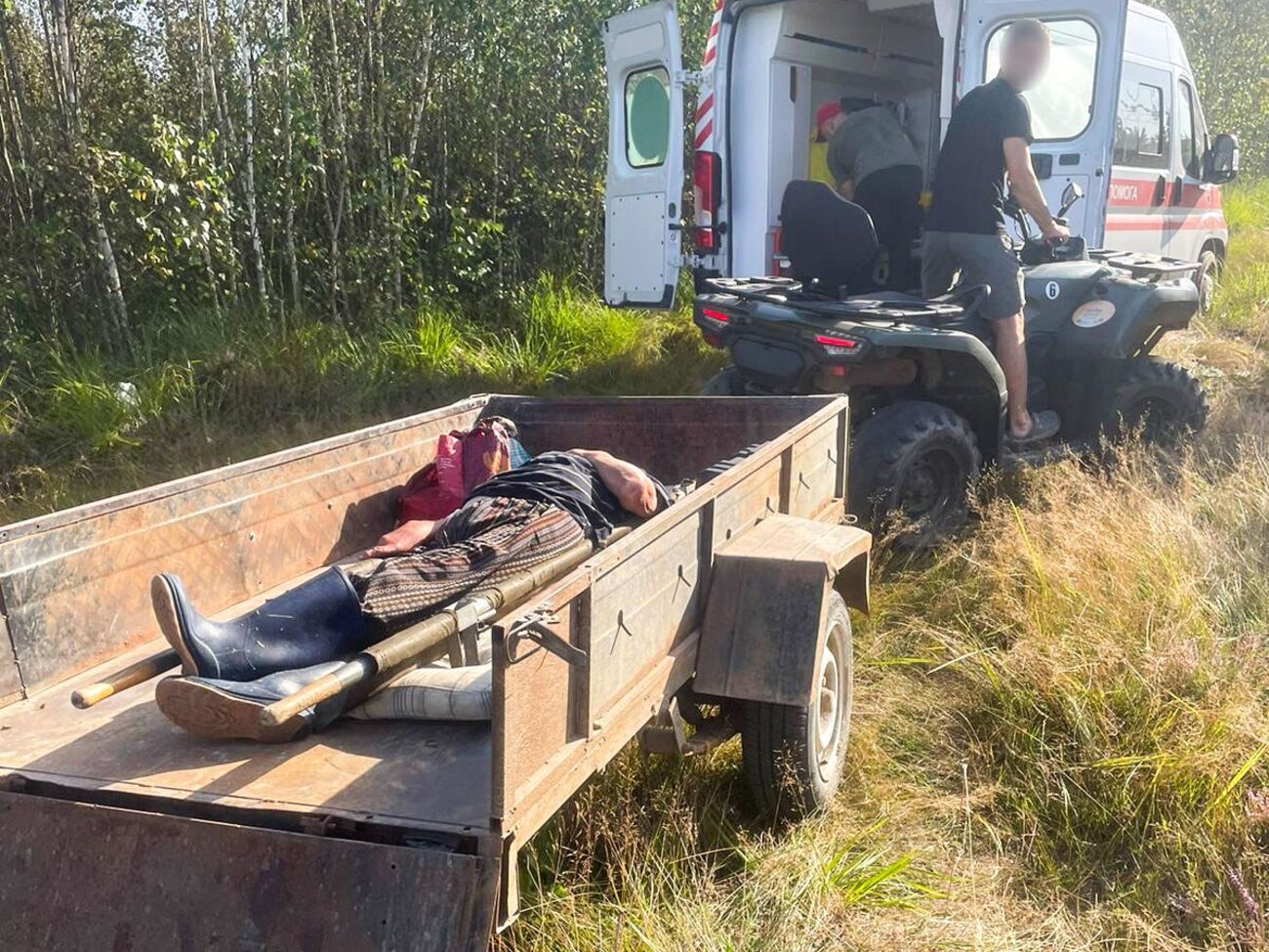 До постраждалої вдалося дістатися квадроциклом