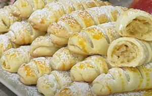 Выпекайте трубочки при 180 °С 25 минут