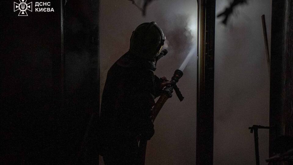 Из-за атак беспилотников в столице возникли пожары