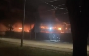 На месте удара в Таганроге возник пожар, пишет Supernova+