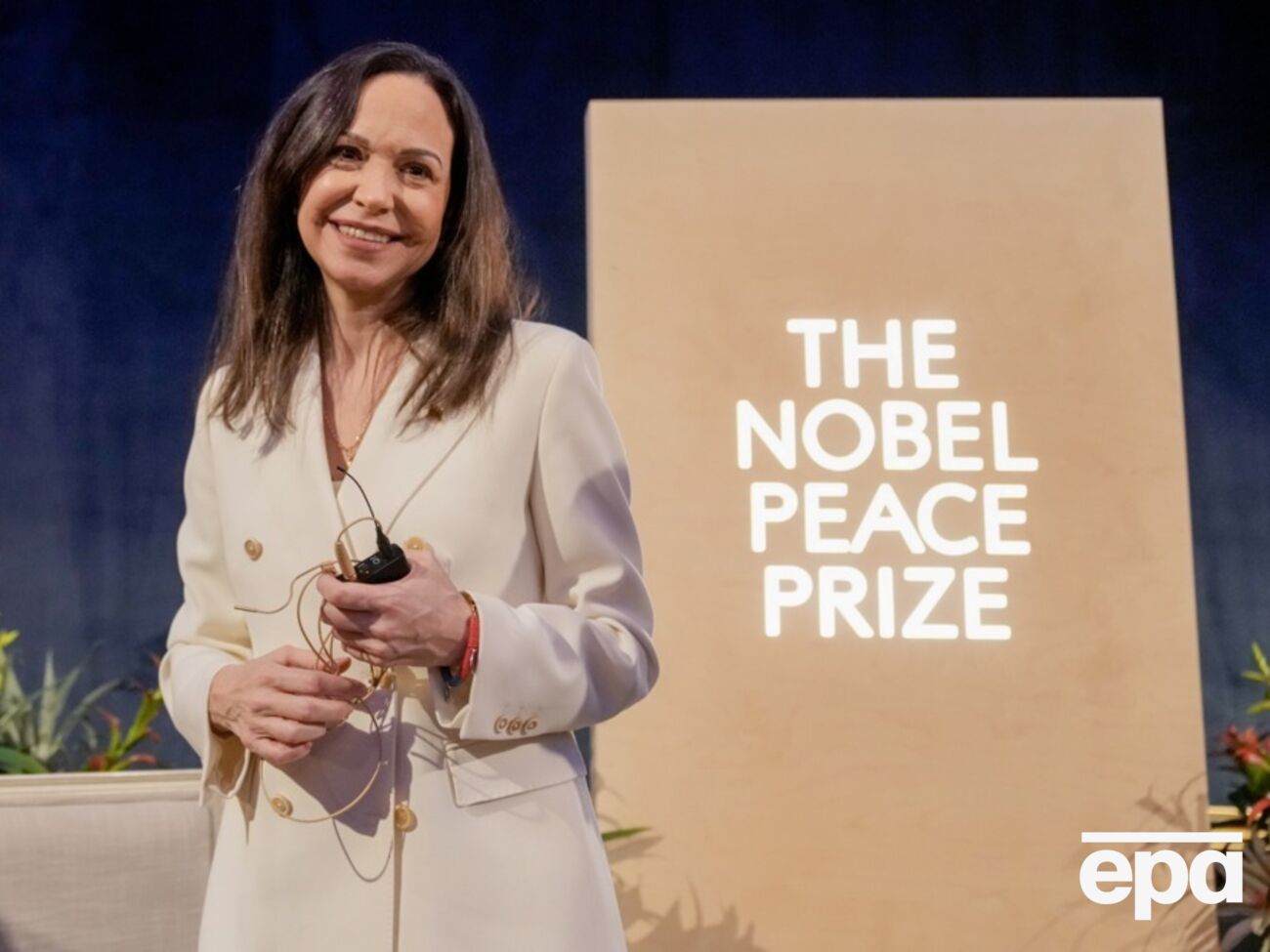 10 жовтня 2025 року Нобелівський комітет присудив премію миру Мачадо
