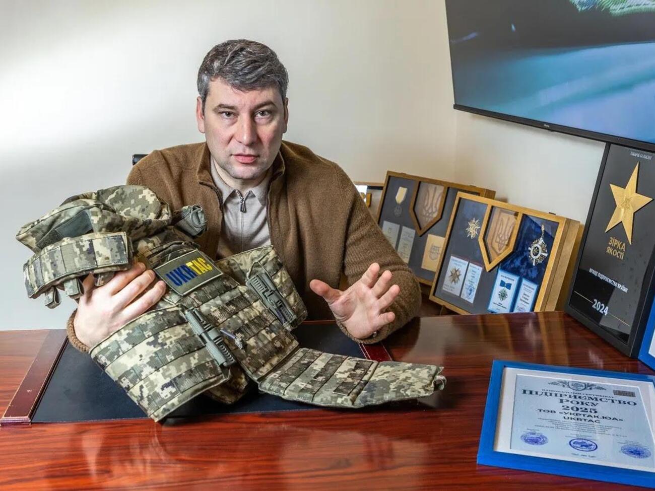 2025 року компанія передала державі 100 тис. бронежилетів, повідомив директор із розвитку UKRTAC Дангадзе