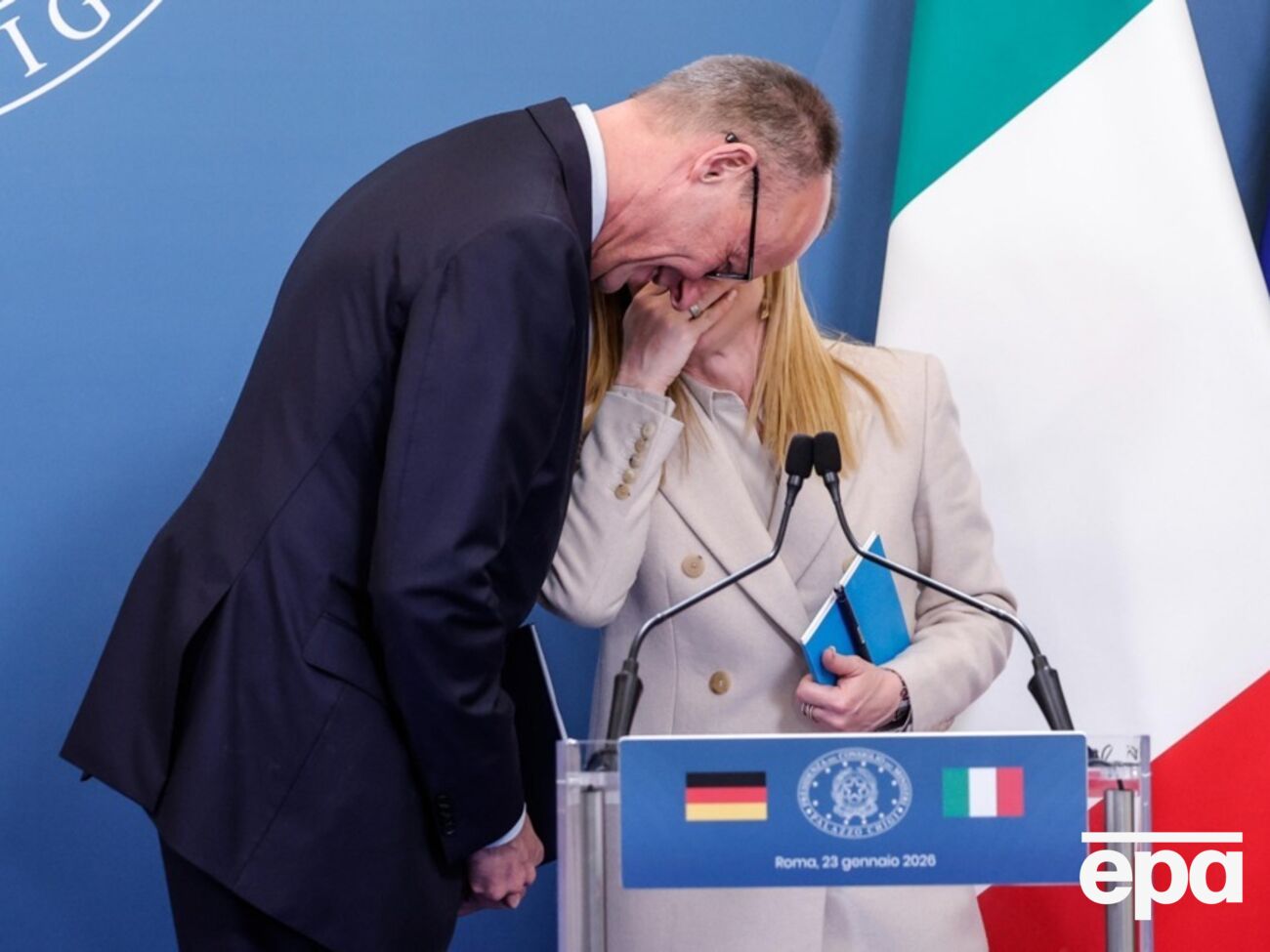 Мерц и Мелони провели встречу в Риме 23 января