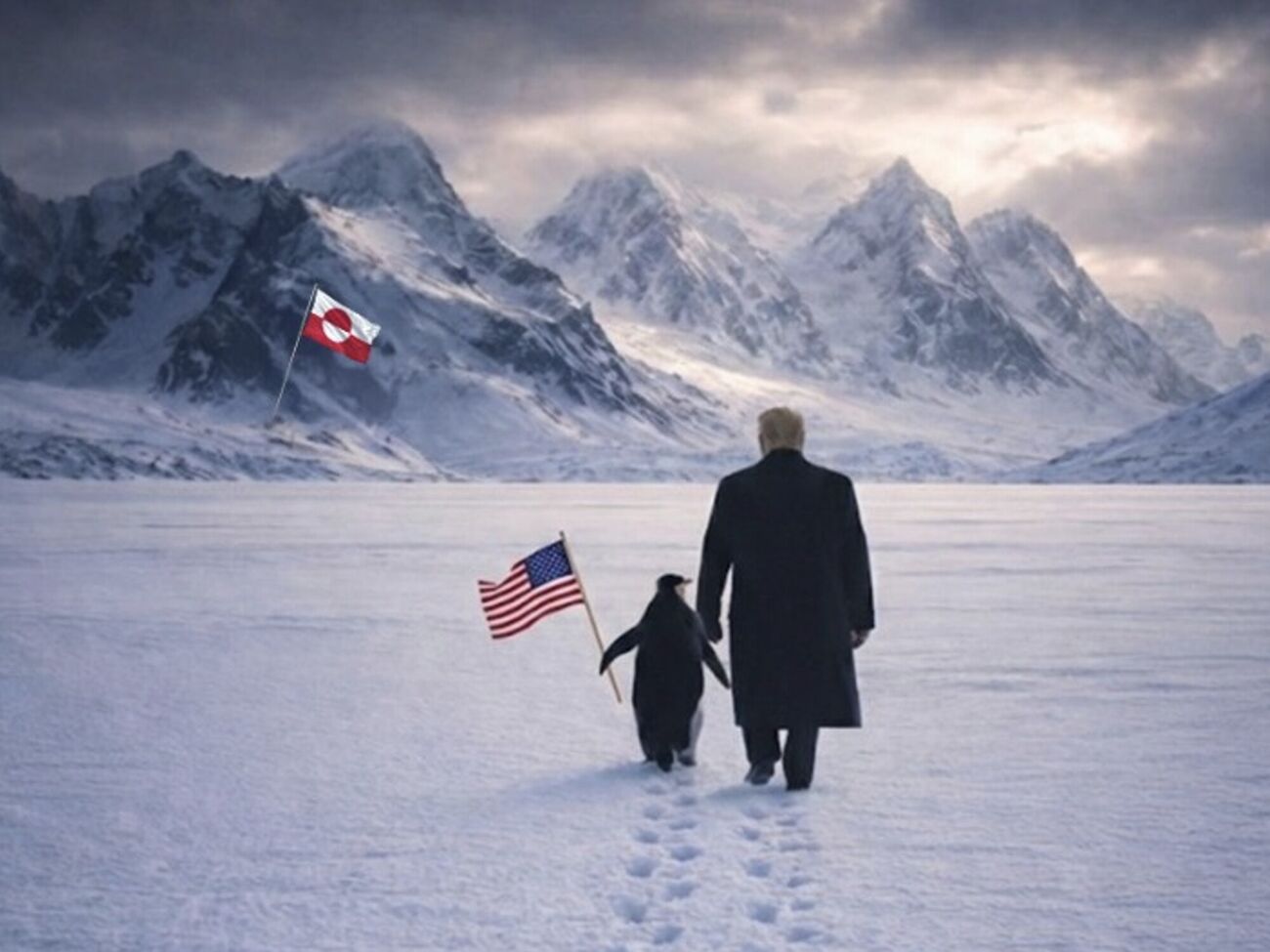 В соцсети отметили, что пингвины не водятся в Гренландии