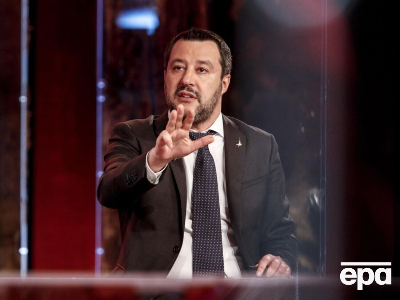 Сальвіні (на фото) стверджує, що Зеленський "має вибрати між поразкою і розгромом"