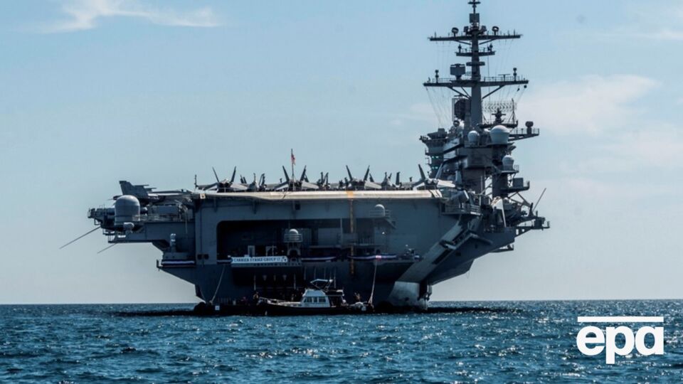 США розглядають удари по лідерах Ірану, силовиках і ядерних і урядових об'єктах (на фото – авіаносний загін USS Abraham Lincoln)