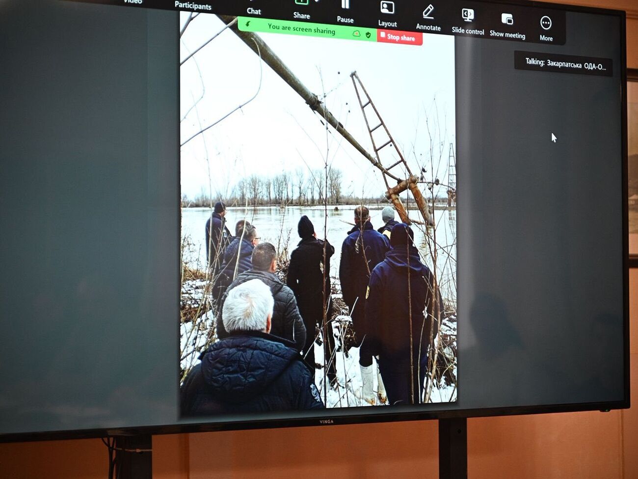 Паводок підмив опору газопроводу