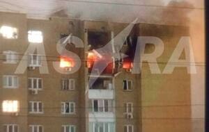 Части БПЛА попали в жилую высотку