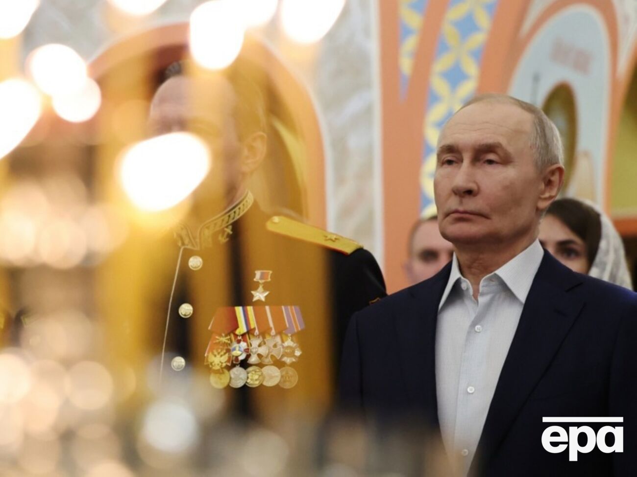 Одной из особенностей этого года стала речь Путина прямо в церкви сразу после службы