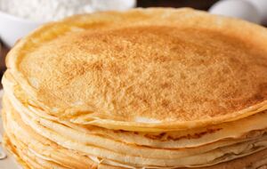 На дві склянки борошна знадобиться стільки ж молока