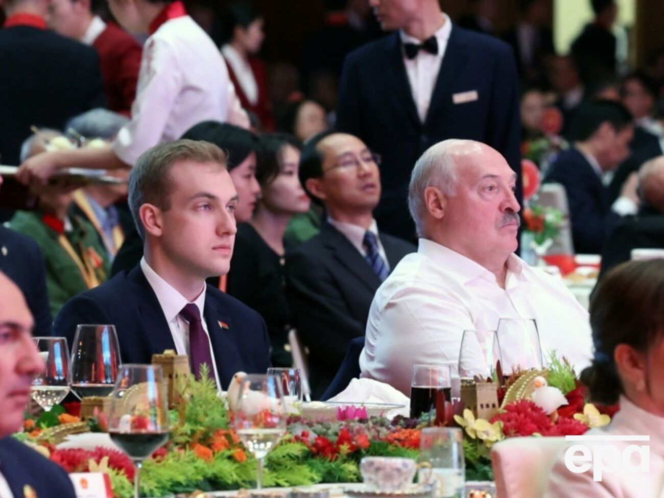 Микола є молодшим сином глави Білорусі