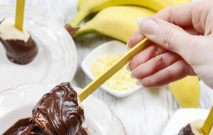 Банан сочетается с шоколадом