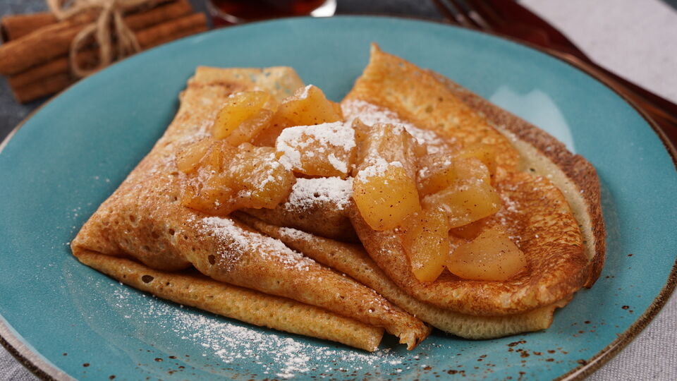 Блинчики содержат сочную начинку