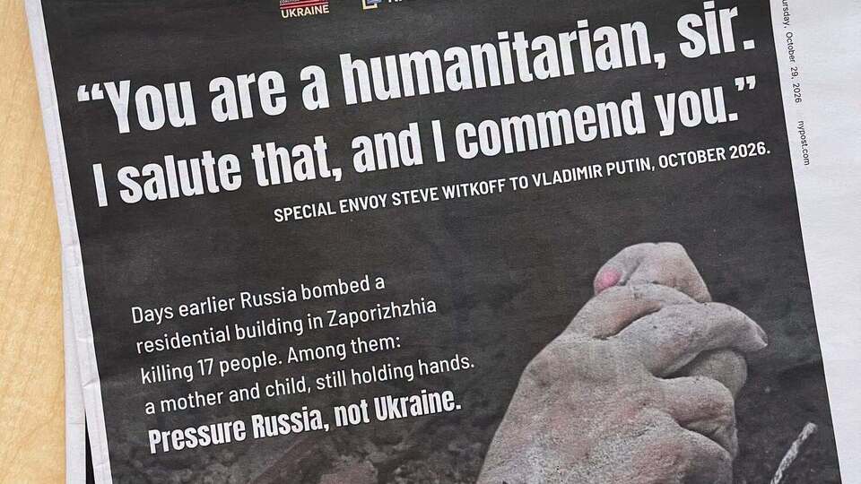 У газеті, яку читає Трамп, написали про злочини Путіна й росіян в Україні