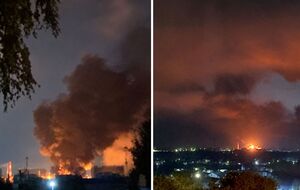 У РФ заявили про масовану атаку на Москву. Загорілася станція, що постачає паливо до аеропортів