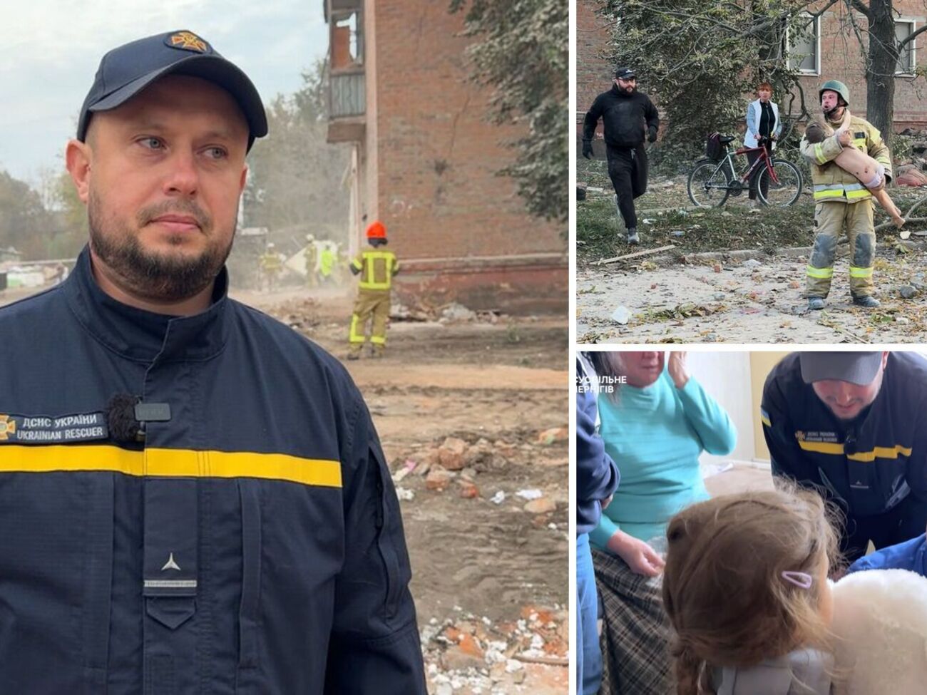 "Мама накрила собою". Що з дівчинкою, яку рятувальник виніс на руках зі зруйнованого будинку в Прилуках