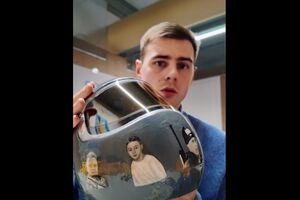 Гераскевич уже тренировался на Олимпиаде в этом шлеме