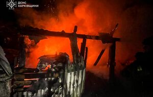 В результате попадания российского БПЛА на территорию частного домовладения в Богодухове возник пожар, рассказали в ОВА