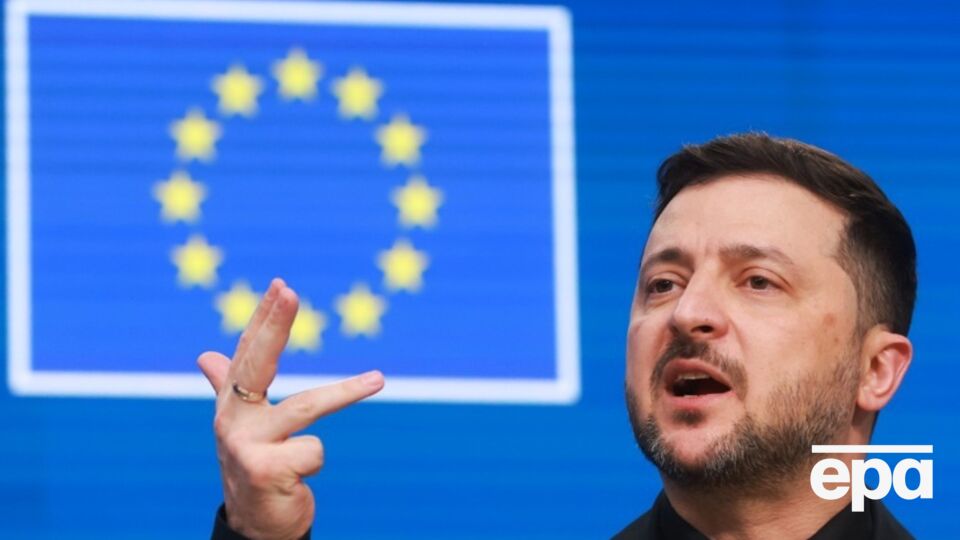 Зеленський зазначив, що його підпис на "мирному плані" із 20 пунктів гарантує, що буде конкретна дата вступу України в ЄС