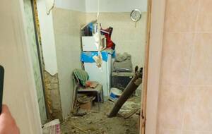 Унаслідок атаки на приміщення поліклініки в Херсоні зруйновано частину кабінетів