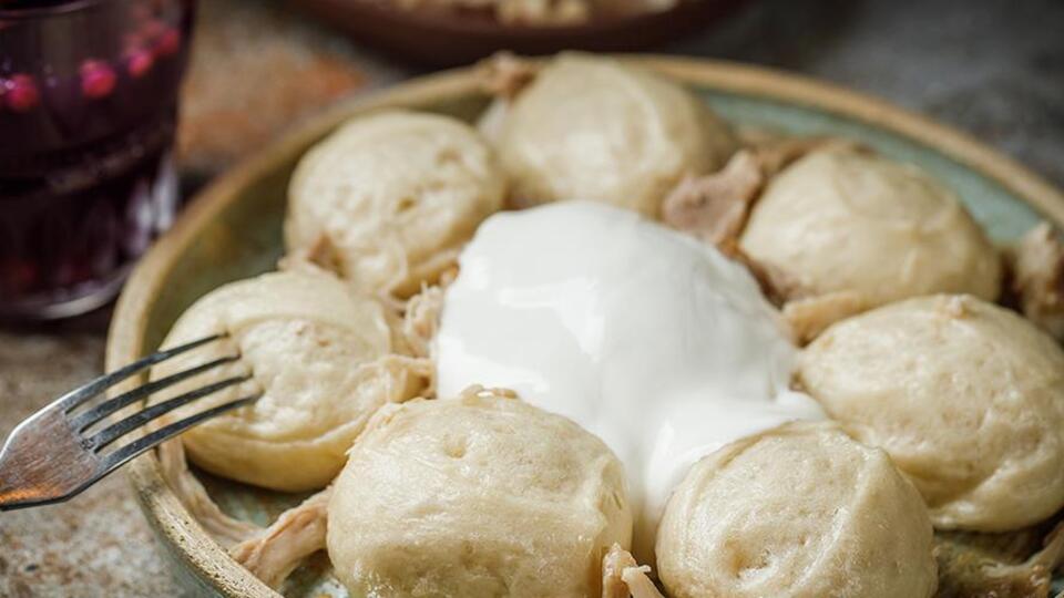 Галушки имеют вкусную начинку