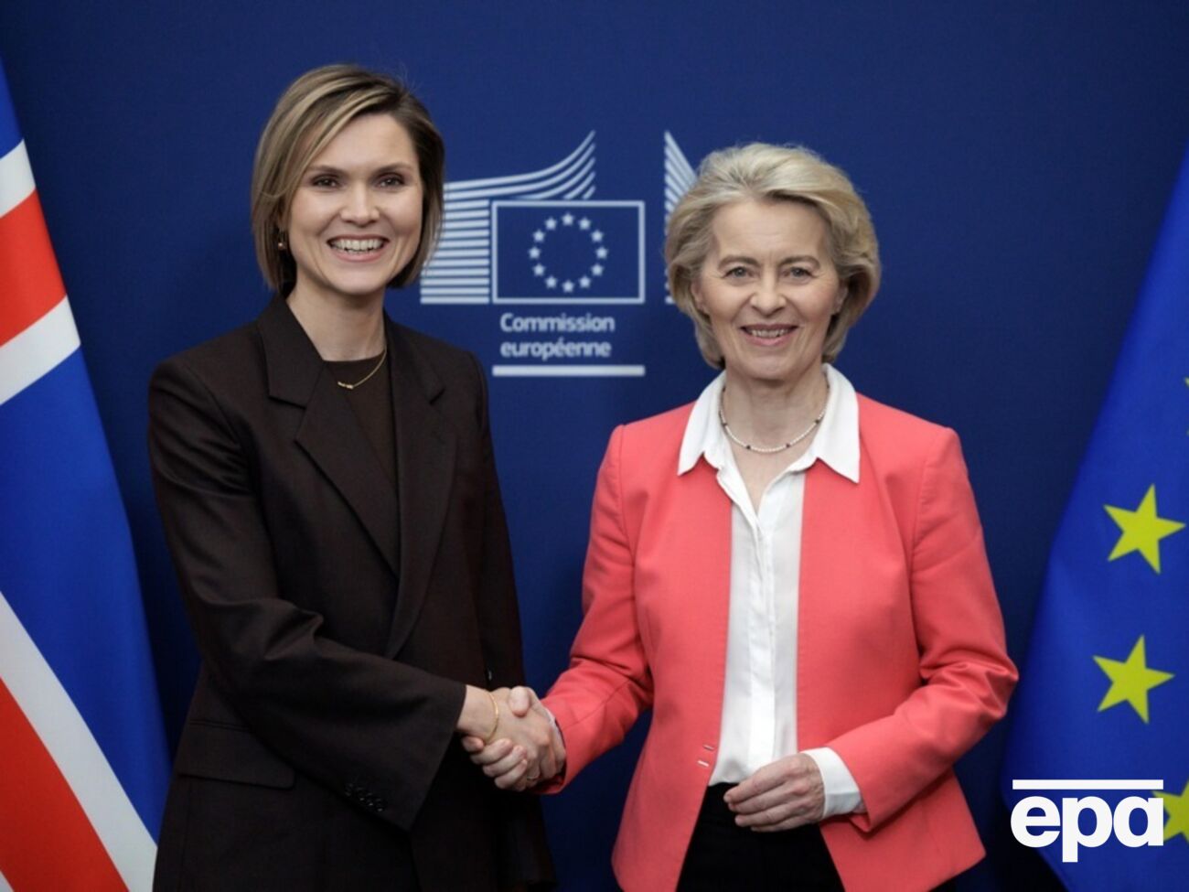 Минулого місяця президентка Єврокомісії Урсула фон дер Ляєн зустрічалася з прем'єркою Ісландії Фростадоуттір